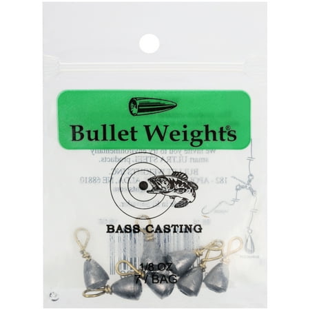 Bullet Weights® Bass Casting #10, 1/8 oz., 7 (Best Lead Alloy For Casting Bullets)