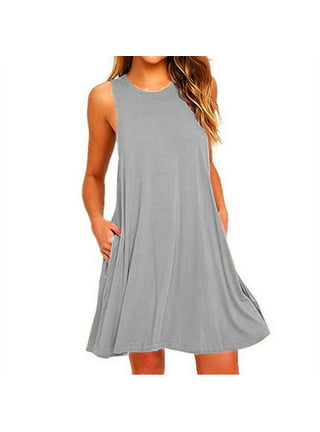 Essentials Womens Tank Swing Dress : : Clothing, Shoes &  Accessories