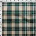 thumbnail image 4 of oneOone Rayon Dark Teal Blue Fabric Check Plaid Diy Clothing Quilting Fabric Print Fabric By Yard 56 Inch Wide, 4 of 4