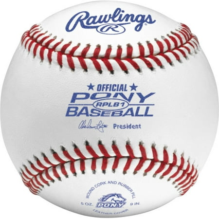 Rawlings RPLB1 Pony League Competition Grade Baseballs (Dozen)