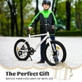 thumbnail image 6 of imerelez 20 Inch Kids Mountain Bike for Boys & Girls Ages 6-12 - 7-Speed Steel Frame, Dual Disc Brakes, 20x1.75" All-Terrain Tires, 4 Color Options,White, 6 of 12