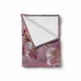 thumbnail image 2 of Japanese Soft Flannel Fleece Blanket, Floral Branch of Cherry Blossom on Abstract Pinkish Sea and Dramatic Sky, Cozy Plush for Indoor and Outdoor Use, 50" x 70", Pink and Pale Pink, by Ambesonne, 2 of 6