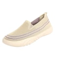 thumbnail image 3 of IEMIEMIEM Women Mesh Orthopedic Shoes Slip On Comfort Knit Non Slip Loafer Breathable Wide Width Walking Shoes Beige 8 Wide, 3 of 5