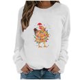 thumbnail image 2 of Meichang Chandails en Molleton de Noël pour Femmes Chemises Raglan Graphiques de Noël Manches Longues Col Rond Coupe Ample Blouse Tops, 2 of 6