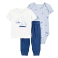 thumbnail image 1 of Conjunto Carter's Child of Mine Para Bebé Niño 3 Piezas Estampado De Veleros, 1 of 4