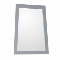 Bellaterra Home Ladder-shape framed mirror-manufactured wood-light gray