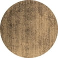 thumbnail image 1 of Ahgly Company Indoor Round Oriental Brown Industrial Area Rugs, 6' Round, 1 of 4