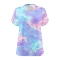 thumbnail image 5 of GERsome Plus Size Tops Womens V-Neck Summer Short Sleeve T-Shirts Loose Fit Basic Shirts Size 5XL, 5 of 6