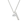 thumbnail image 2 of Delight Jewelry Silvertone Marathon - 26.2 with Clear Crystal Silvertone Be Strong and Courageous Bar Charm Necklace, 23", 2 of 4