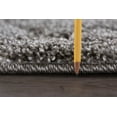 thumbnail image 4 of Transitional 2x8 Area Rug Shag Thick (2'3'' x 8') Scroll Taupe, Cream Indoor Runner Easy to Clean, 4 of 7