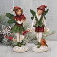thumbnail image 6 of Design Toscano Santa s Victorian Holly Christmas Elves Statue Set of Two, 6 of 7