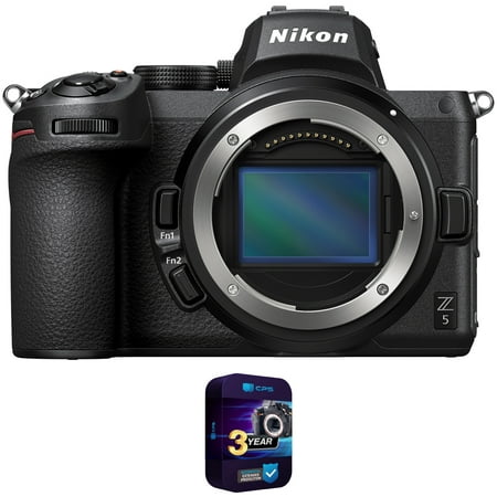 Nikon 1649 Z5 Full Frame Mirrorless Camera Body 24.3 MP CMOS FX Sensor 4K UHD Video Bundle with 3 YR CPS Enhanced Protection Pack