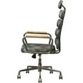 thumbnail image 4 of Scranton & Co Leather High Back Adjustable Swivel Office Chair in Black, 4 of 6