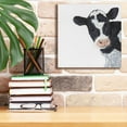 thumbnail image 6 of Epic Graffiti 'Cow' by Ashley Justice, Giclee Canvas Wall Art, 12"x12", 6 of 8