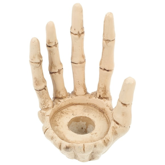 Skeleton Hand Tealight Holder Horrifying Skull Image Skeleton Decorative Candle Holder Candlestick