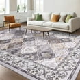 thumbnail image 4 of Ultrug Boho Vintage Rugs Floral Printed Area Rug Soft Carpet for Living Room Bedroom Home Decor,4'x6',Blue, 4 of 7