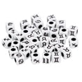 thumbnail image 2 of Paquete de 100 Cuentas Cúbicas Acrílicas para Hacer Joyas Pulsera Negro 7mm Sunnimix, 2 of 8