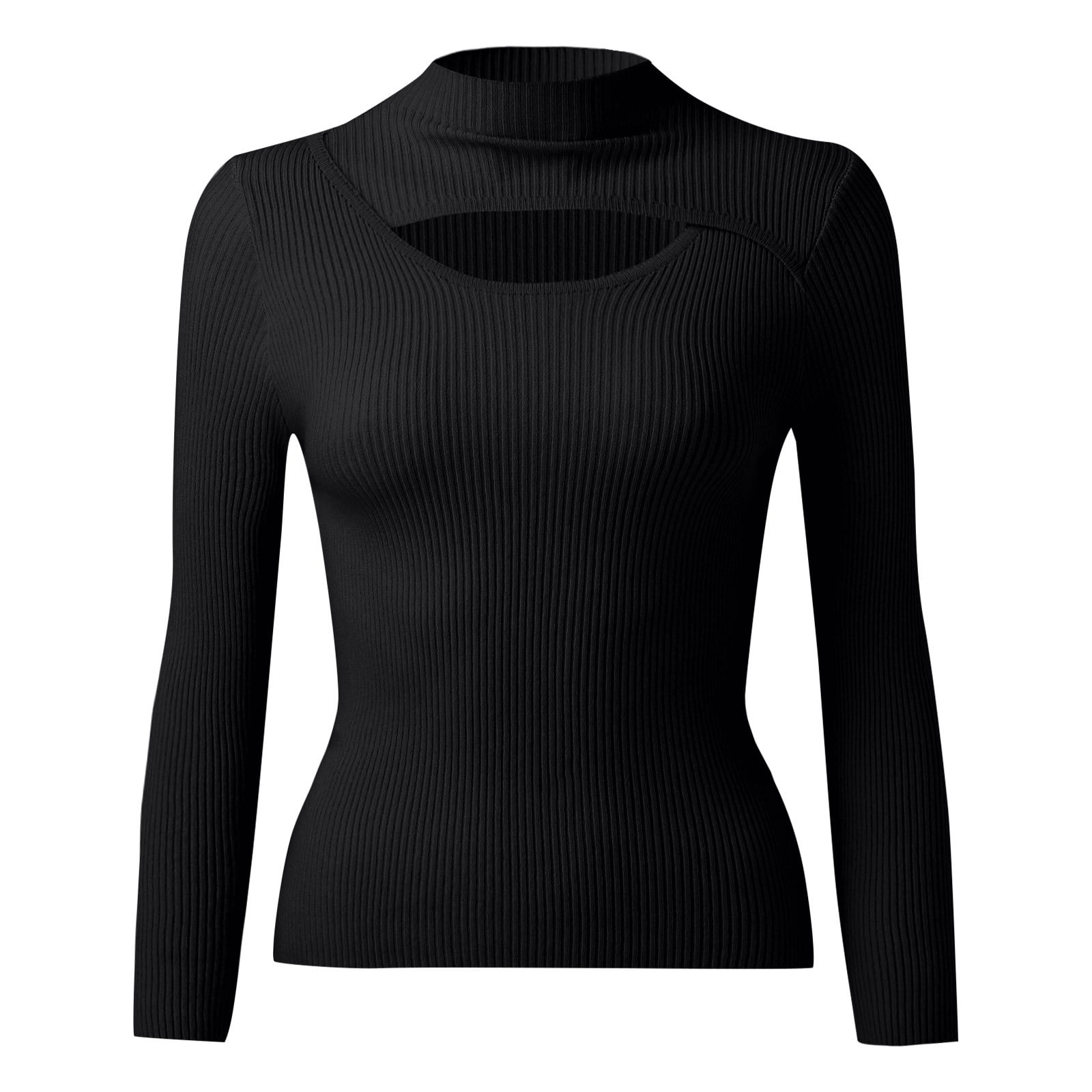 Open chest turtleneck sweater hot sale