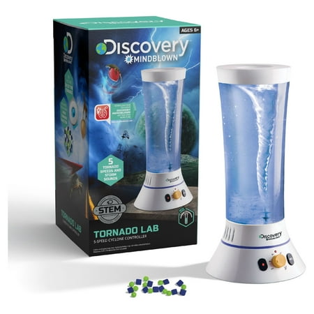 Discovery #MINDBLOWN Tornado Lab, 5-Speed Cyclone Controller, Educational Learning Activity Kit, Fun and Exciting Toy, STEM Experiment Set for Boys, Girls, Kids Ages 6+