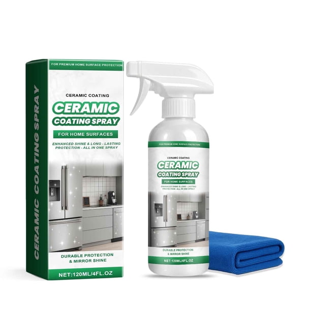 Spray de recubrimiento cerámico de 120 ml para superficies duras de acero inoxidable Protección hidrofóbica que previene huellas dactilares y manchas JASKFLY