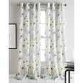 thumbnail image 2 of DKNY Modern Bloom Floral/Flower Sheer Grommet Single Curtain Panel, 2 of 3