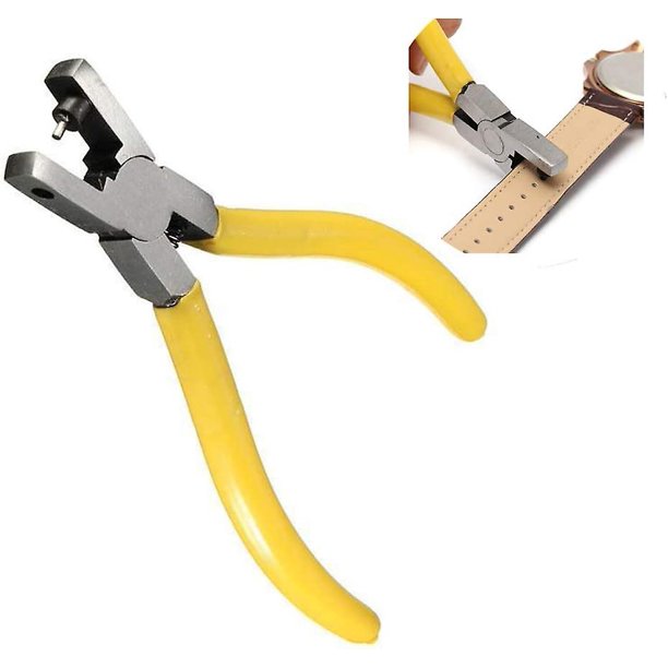 Perforadora de cuero - Perforadora fácil - Agujeros redondos de 2 mm para cinturón, sillín, correa de reloj, zapatos, ropa Banban