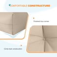 thumbnail image 5 of EAGLE PEAK Tufted Outdoor/Indoor Seat/Back Chair Cushion, Set of 2, 42 x 21 in, Beige, 5 of 11