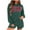 Green, variant on Lovskoo Women's Christmas Pajamas 2 Piece Lounge Sets Merry Letter Printed Corduroy Matching Outfits T-Shirt Shorts Sleepwear Loungewear Sweatsuits Red