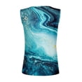 thumbnail image 5 of Wang6 Womens Plus Size Tank Tops Summer Ribbed Button up Sleeveless Shirts Causal Slim Fit Tie Dye Tunic T Shirts Tees Sky Blue XL, 5 of 5