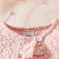 thumbnail image 5 of Gubotare Baby Girl Fall Dress Outfit Girl's 3 Piece Outfits Print Ruffle Sleeveless Dress and Long/Short Sleeve Cardigan Tops Sets Size 18 24 Months (Pink,18-24 Months), 5 of 9