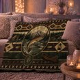 thumbnail image 5 of Printed Flannel Throw Blanket with Leaping Trout Surrounded By Rustic Fishing Equipment, 5 of 7