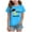 Z3-Sky Blue, variant on Yindaity Toddler Girls Shirts Toddler Basic T-Shirt - Letter and Lightning Print Short Sleeve Sets - Girl Summer Short Sleeve 3 Pack Top Black,7-8 Years