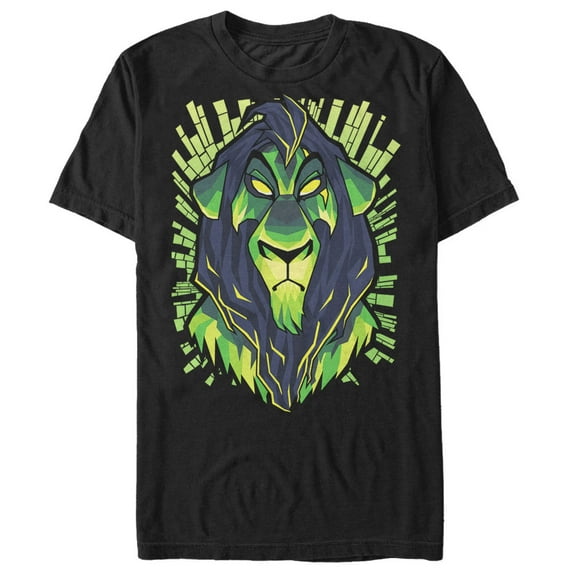 Men's Lion King Evil Scar Graphic Tee Black X Large