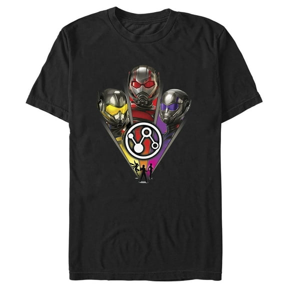 Men's Ant-Man and the Wasp: Quantumania Team Helmets Graphic Tee Black Small