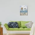 thumbnail image 2 of 12x16 inch Beach Wall Art Contemporary Bathroom Decor Piece Featuring a Framed Bicycle Canvas Print & Seascape Painting, 2 of 7