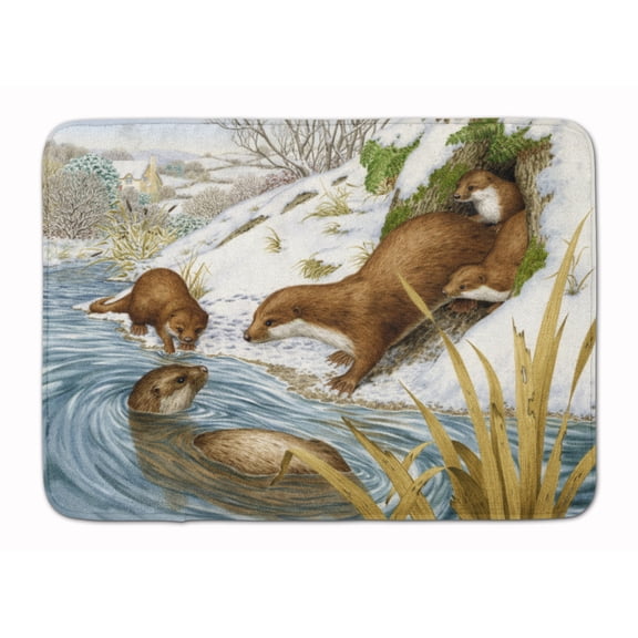 Playtime Otters Machine Washable Memory Foam Mat