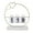 White, variant on Yajisi Perpetual Flip Calendar with LED Light Durable Construction Metal Art Desk Decor Calendars for Home Dorm Office Desk Display White Heart Shape