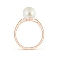 thumbnail image 2 of ANGARA Solitaire South Sea Cultured Pearl Bypass Split Shank Ring in 14K Rose Gold for Women | June Birthstone, Birthday, Anniversary, Jewelry Gift for Women | Pearl Ring, 2 of 9