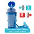 thumbnail image 2 of Primo Passi Kids Insulated Straw Water Bottle, 12 oz Stainless Steel Bottle, 2 of 3