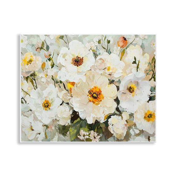 Stupell Industries Porcelain Flowers Bundle Abstract Painting Unframed Art Print Wall Art, 14 x 11