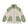 thumbnail image 2 of Kaemgyyd Toddler Unisex Jackets Lightweight Windbreaker Zip up Rain Coats Fashion Color Block Outdoor Fall Outwear with Pockets, 2 of 6