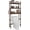 Walnut, variant on Bathroom Storage Shelf, Bamboo Over-The-Toilet Organizer Rack, Freestanding Toilet Space Saver with 3-Tier Adjustable Shelves (Dark Brown)