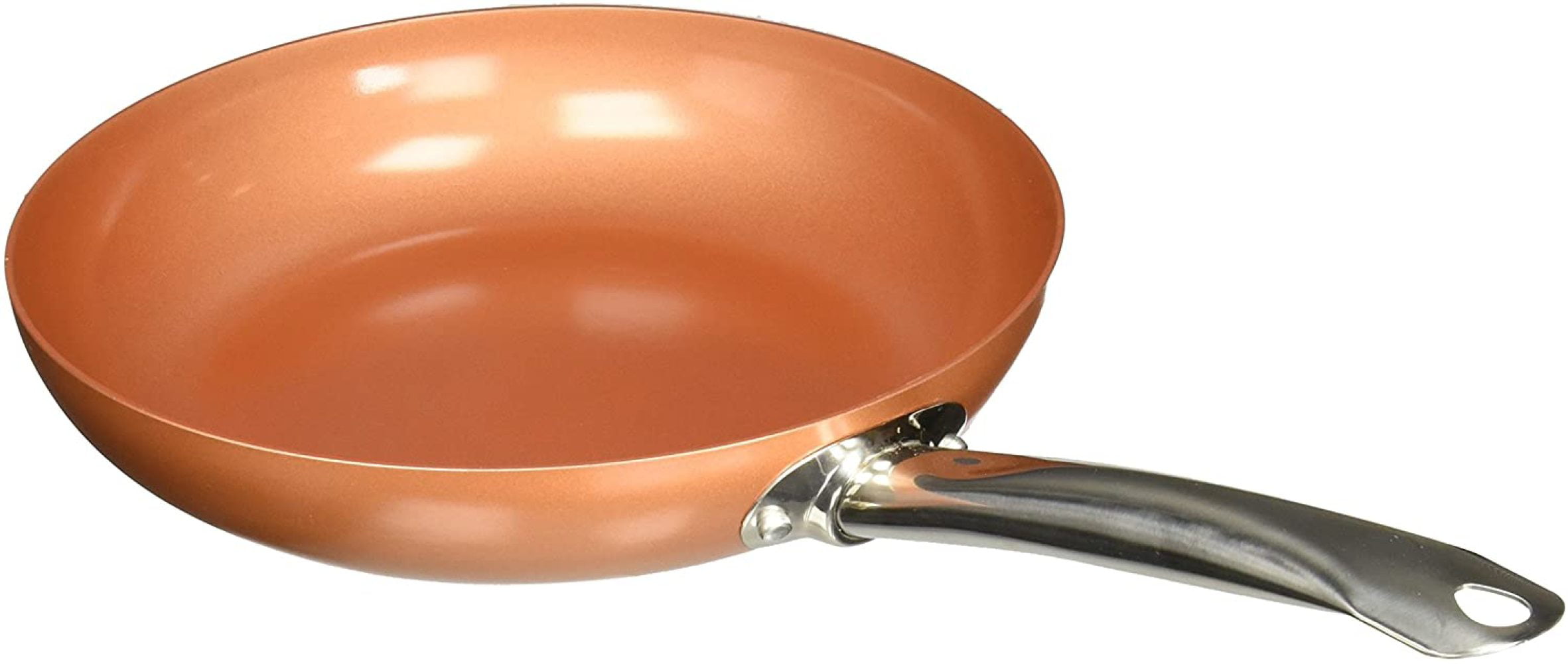  Skillet with Ceramic Non Stick Copper Chef 10 Inch Round Frying Pan With Lid 