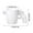 A-Z3, variant on Unique Shape Ceramic Coffee Mug - 12 oz Large Capacity Novelty Cup with Cool Handle - Gift for Men, Dad, Coffee Lovers - Dishwasher Safe Porcelain Tea Cup