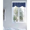 thumbnail image 4 of Vintage Bohemian Tie Up Valances Curtain, Adjustable Kitchen Farmhouse Tribe Art Valances for Windows Decor, Rod Pocket Short Curtains Set for Bedroom/Bathroom, 54"x18", 4 of 8