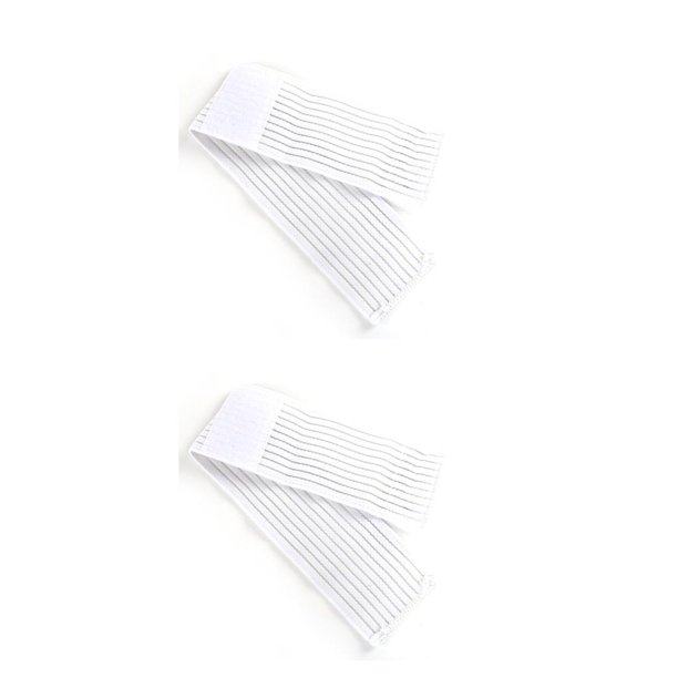 Advancent Muñequera deportiva Vendaje ajustable para lesiones Barra elástica Mano Pantorrilla Esguince de brazo Soporte Recuperación corporal Blanco 2Conjunto