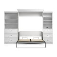 thumbnail image 3 of Bestar Versatile Engineered Wood Queen Murphy Bed and Organizers in White, 3 of 12