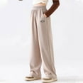 thumbnail image 2 of Maean Kids Girls Sweatpants Straight Leg High Elastic Waist Baggy Causal Sweat Pants with Pockets, 2 of 6