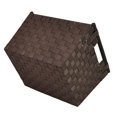 thumbnail image 2 of Sophia Simple Storage Basket Wood Handle - Chocolate 14in, 2 of 3