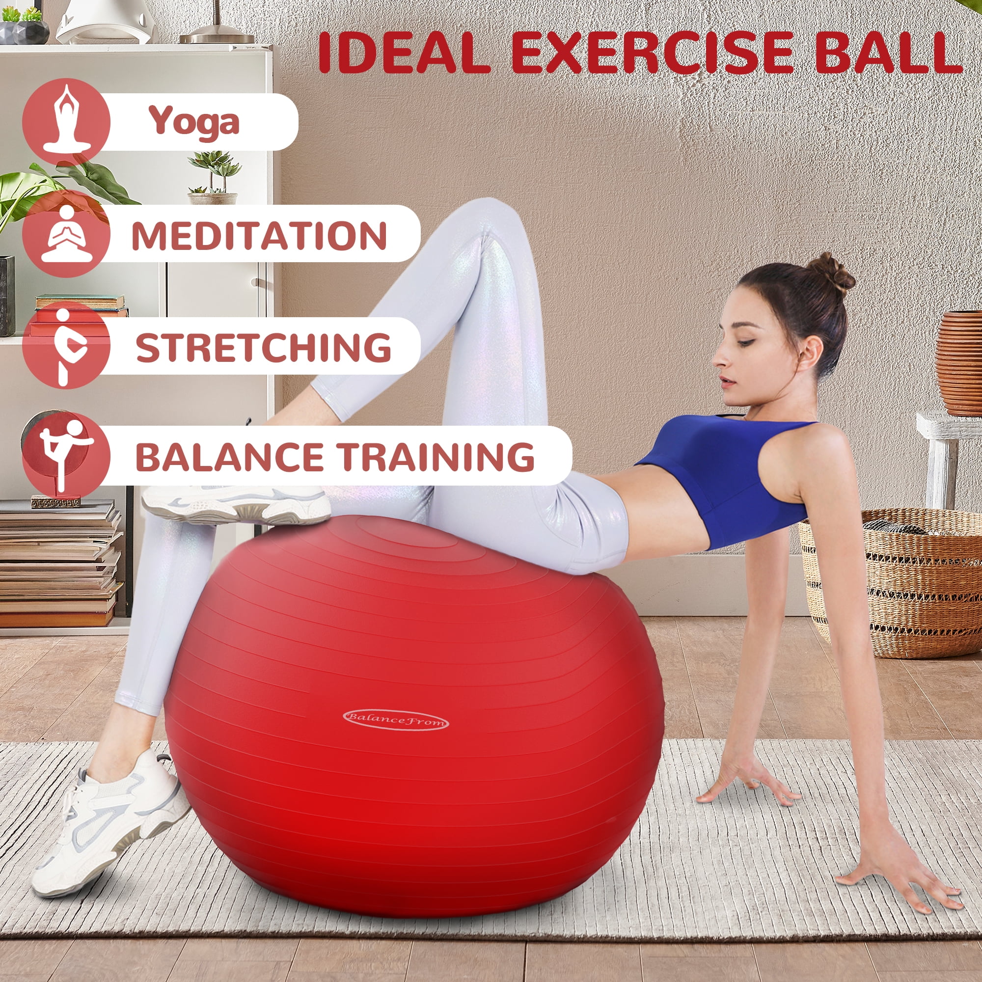 BalanceFrom Anti-Burst and Slip Resistant Exercise Ball